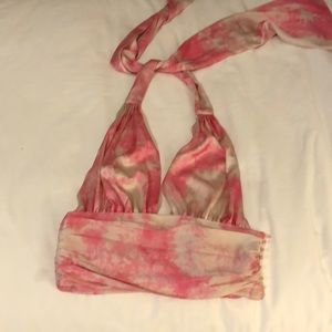 NWOT Lovers and Friend Silk Halter Top XS